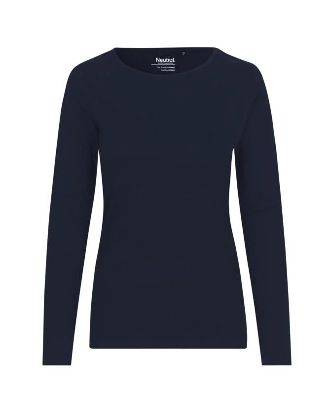 Neutral O81050 T-shirt Lange Mouwen Dames – Navy