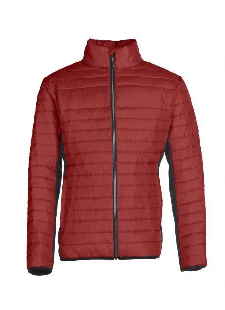 Pen Duick PK517 Boston Gewatteerde Jas Heren – Brick Red/Black