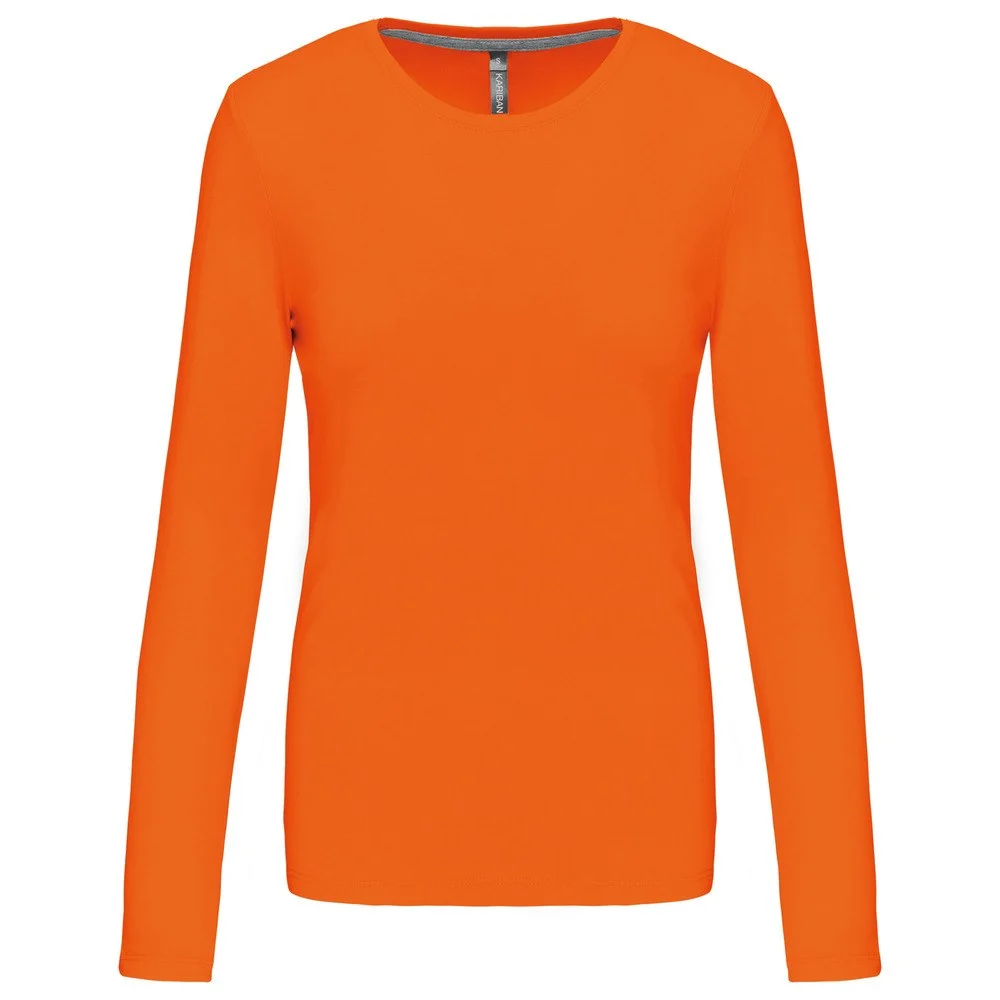 Kariban K383 T-shirt Lange Mouwen Dames – Oranje