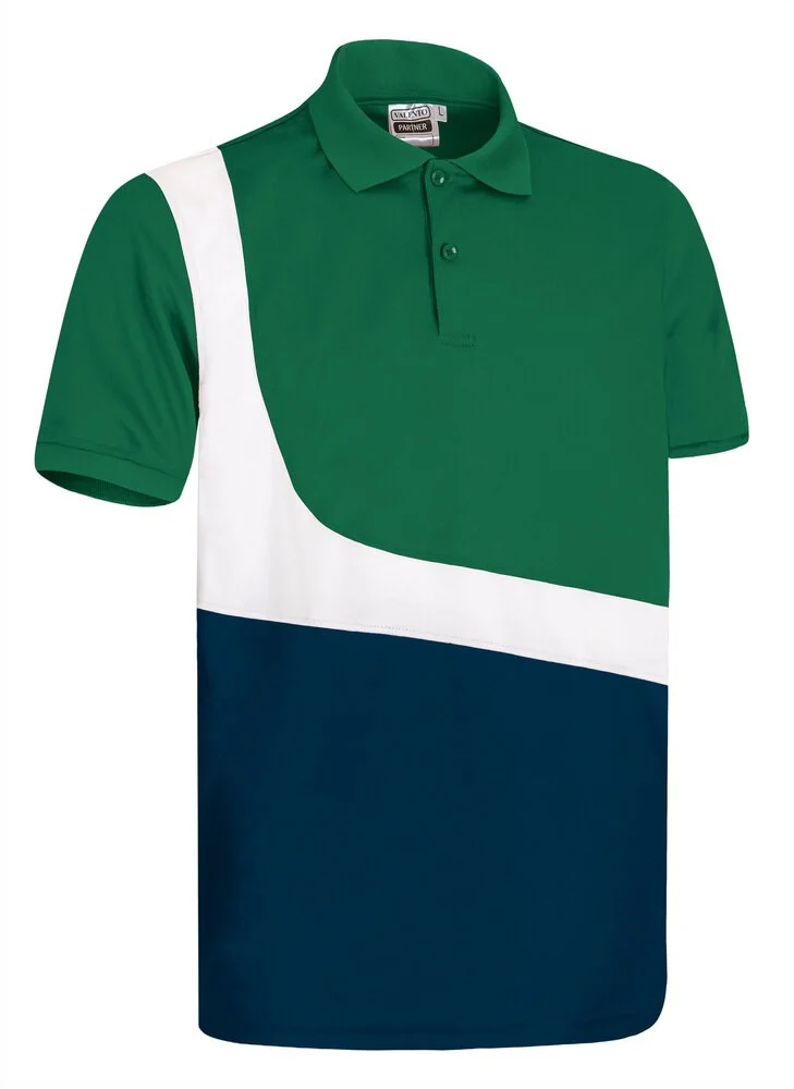 Valento POVAPAR Partner Polo – kelly green-white-orion navy blue