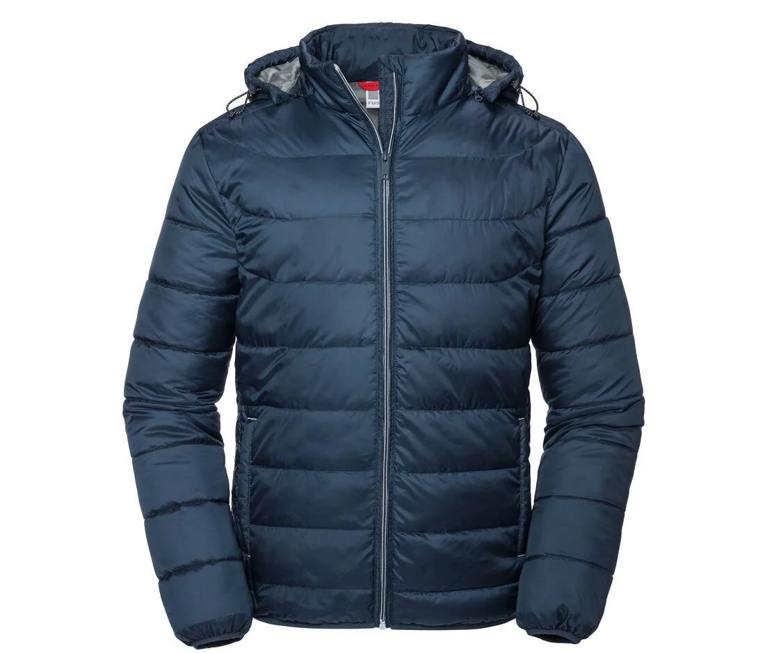 Russell RU440M Nano Gewatteerde Jas met Capuchon Heren – French Navy