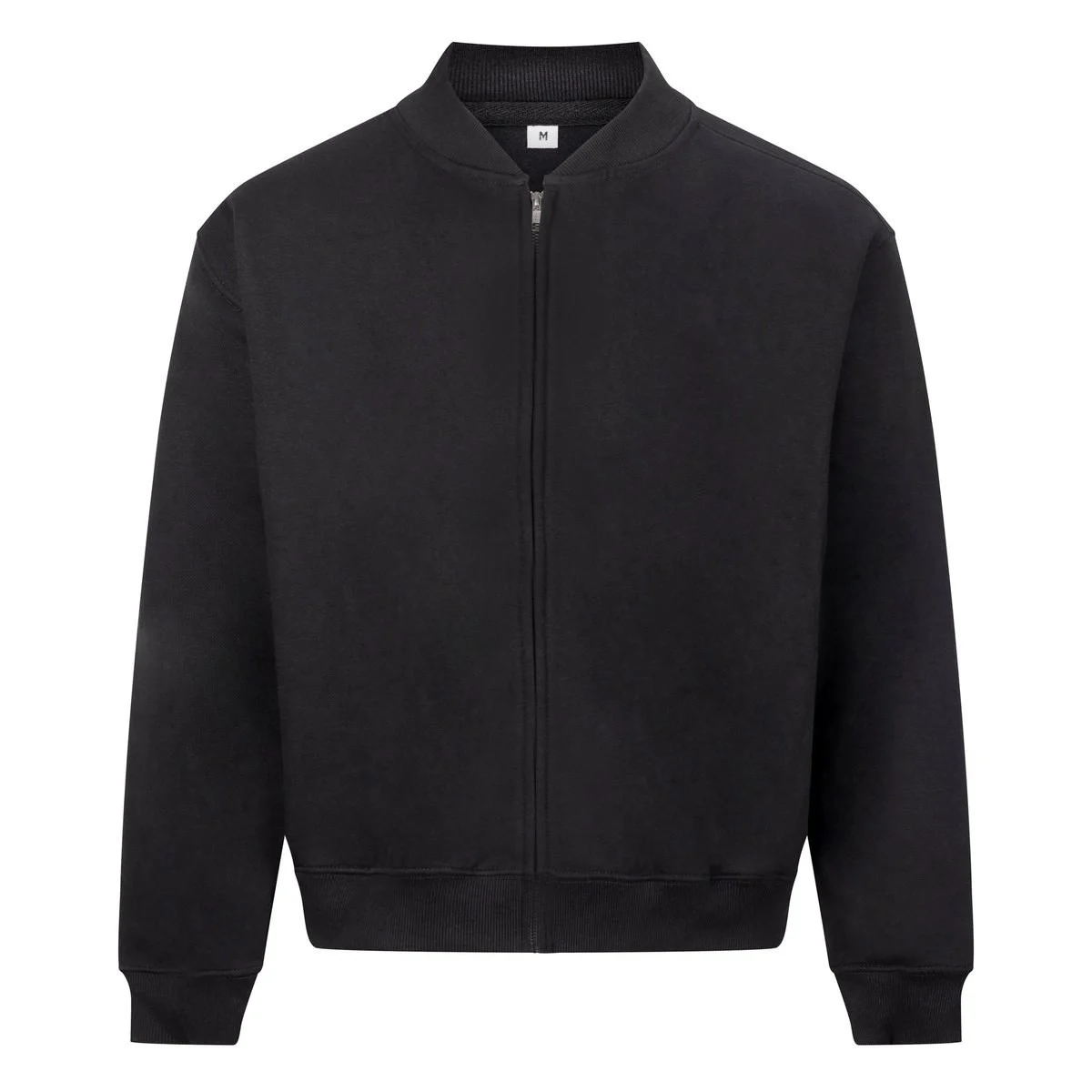 AWDIS JH124 Zware Bomber Sweater met Rits – Deep Black