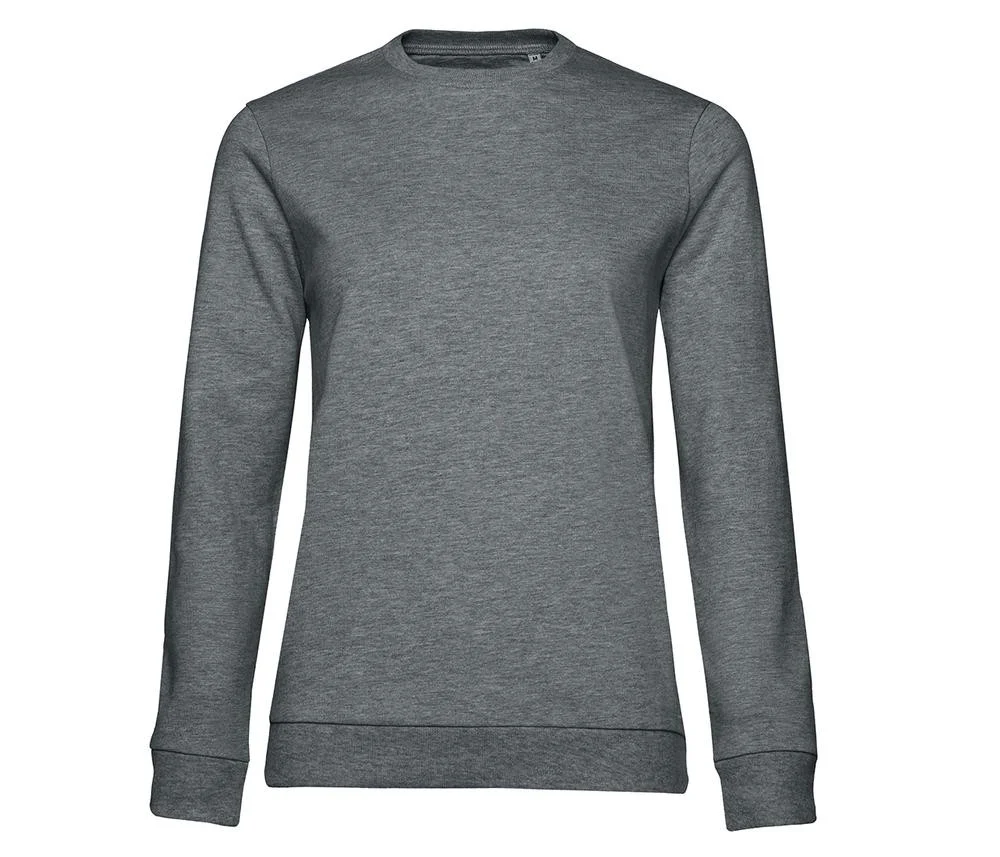 B&C BCW02W Sweater Dames – Heather Mid Grey
