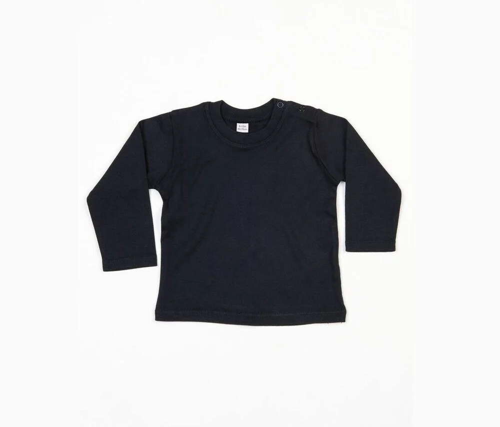 Babybugz BZ011 Baby T-shirt Lange Mouwen – Zwart