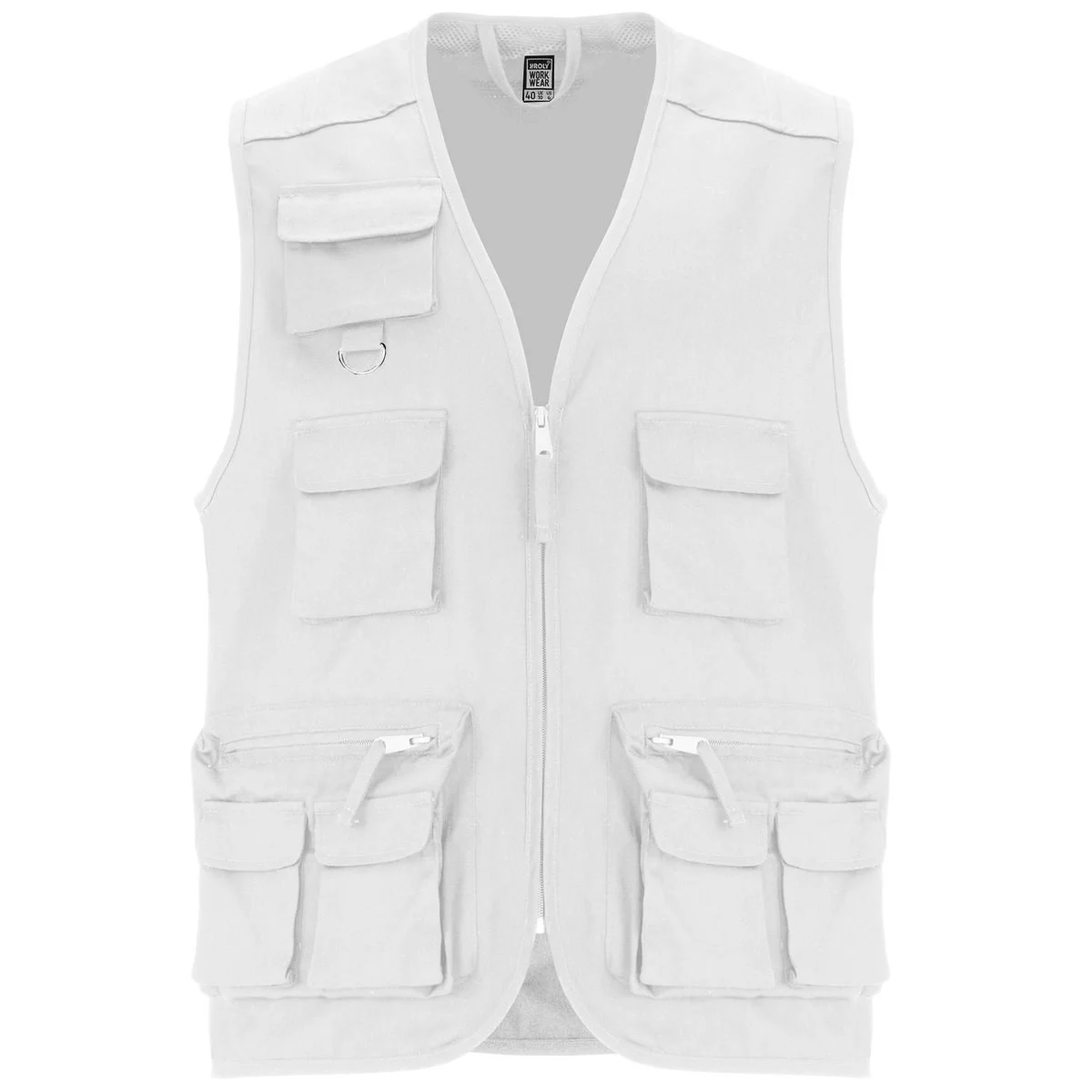 Roly CC9111 Venera Multi-pocket Werkbodywarmer Heren – White