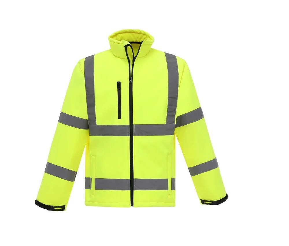 Yoko YKK09 Softshell Jas Hoge Zichtbaarheid – Hi Vis Yellow