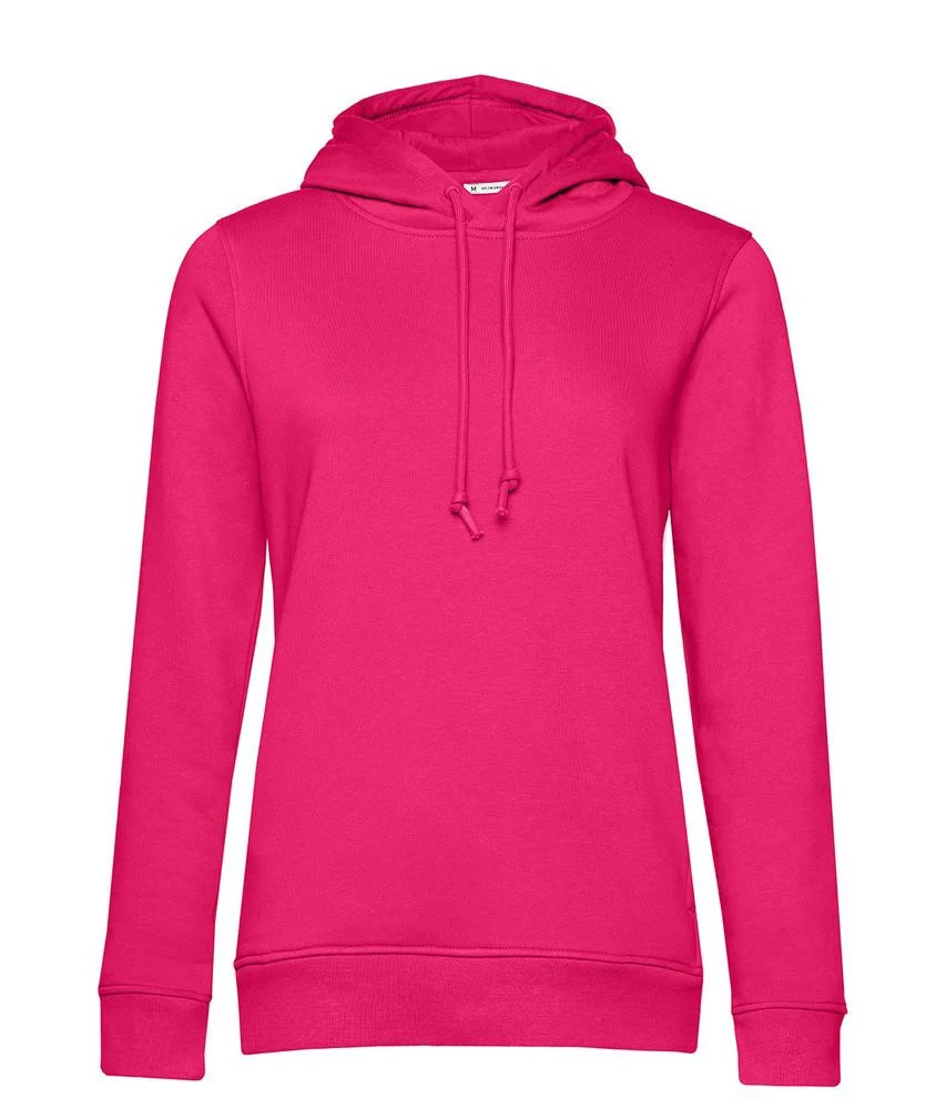 B&C BCW34B Dames Organic Hoodie – Magenta Pink
