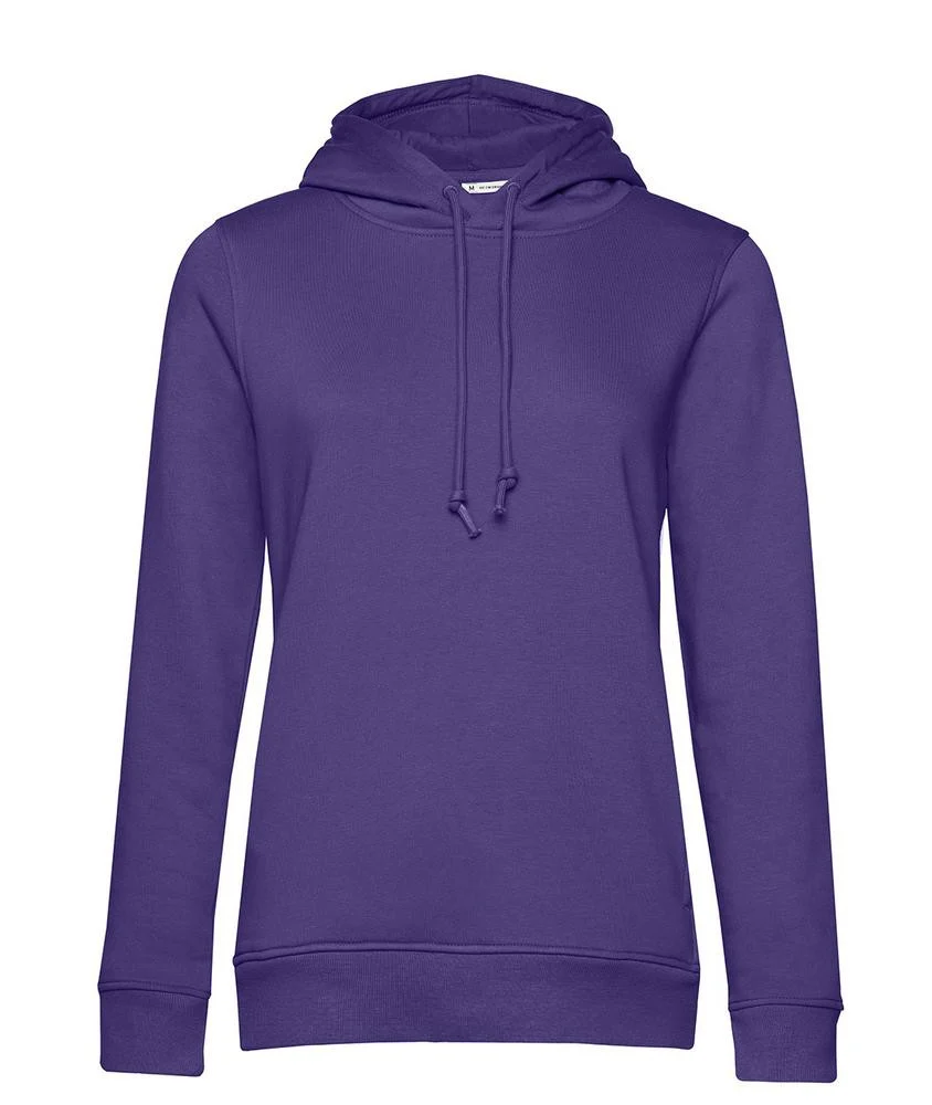 B&C BCW34B Dames Organic Hoodie – Radiant Purple