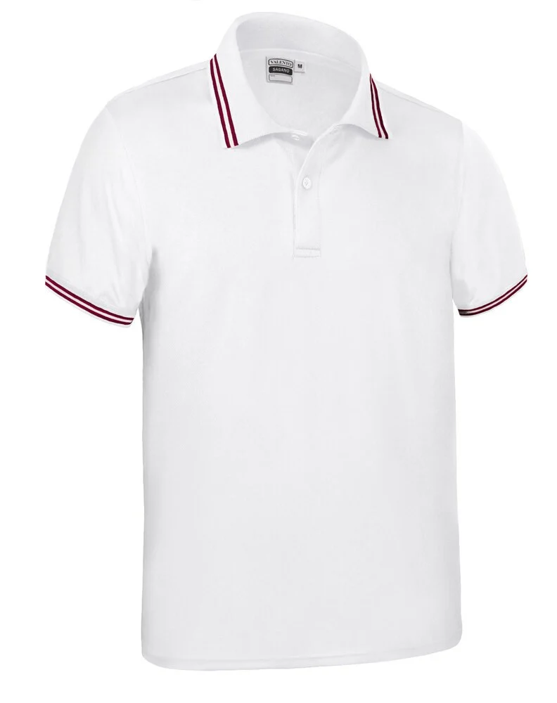 Valento POVASAG Sagano Polo – white-lotto red