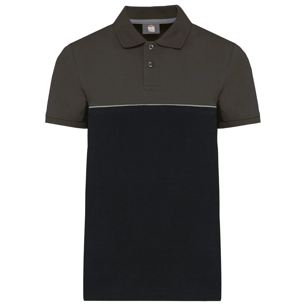 WK. Designed To Work WK210 Polo – Zwart / donkergrijs