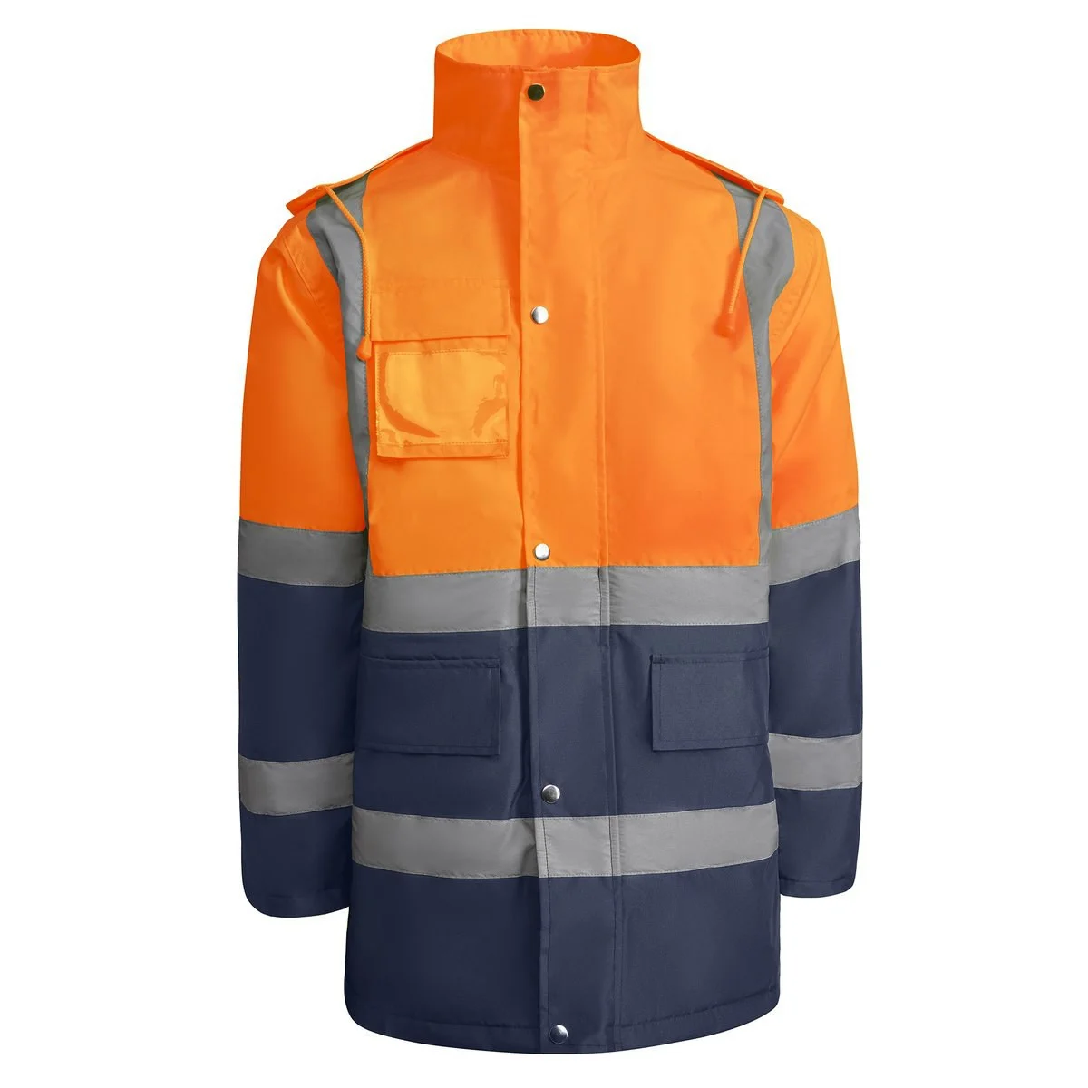 Roly HV9320 Merak Parka Hoge Zichtbaarheid – NAVY BLAUW/FLUOR ORANJE
