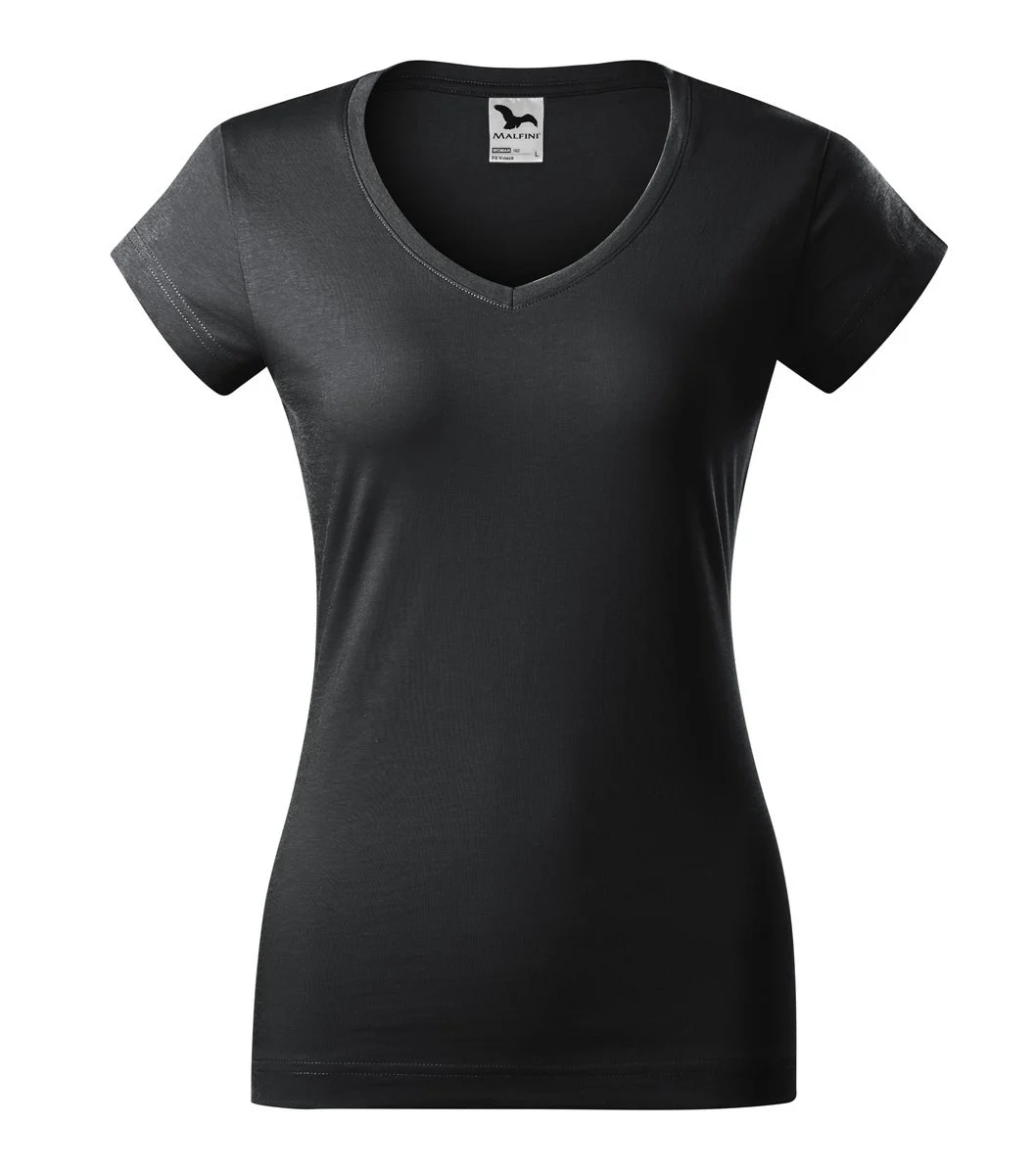 Malfini 162 T-shirt V-hals Dames – ebbenhoutgrijs