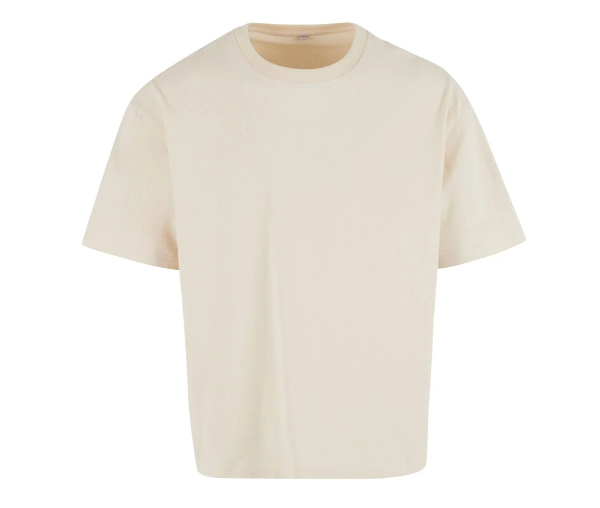 Build Your Brand BY439 Oversized Cropped T-shirt – Sand