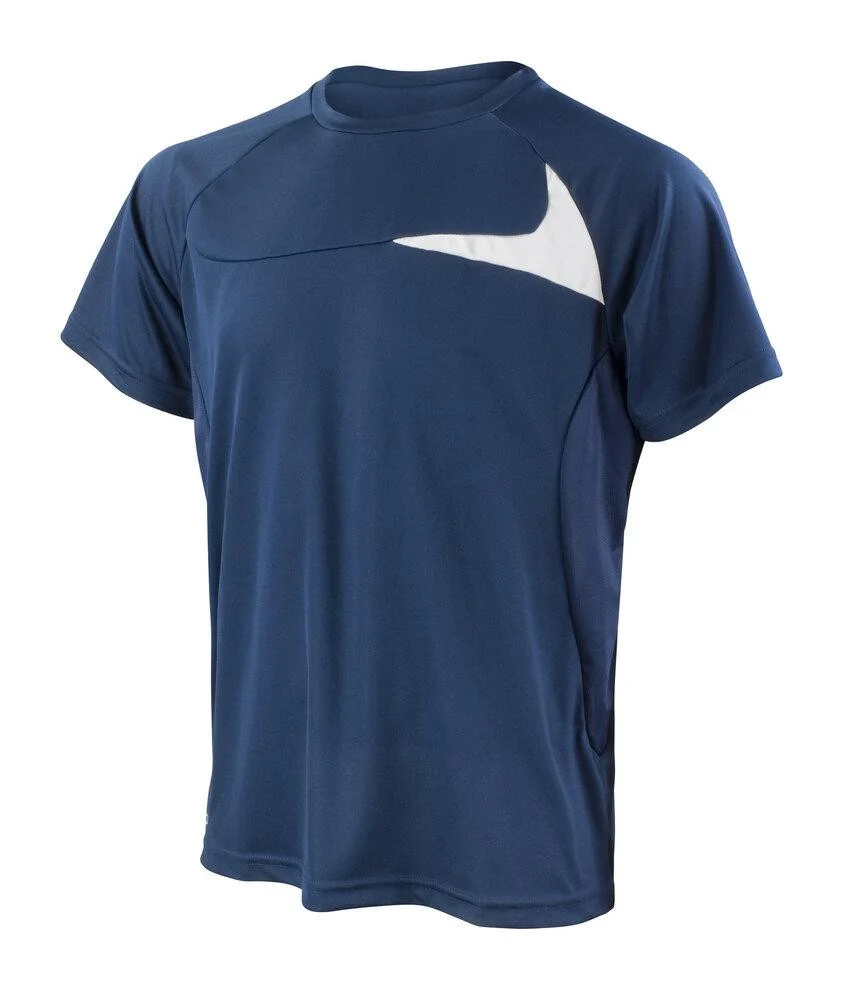 Spiro SP182 Dash Trainingsshirt – Navy/White