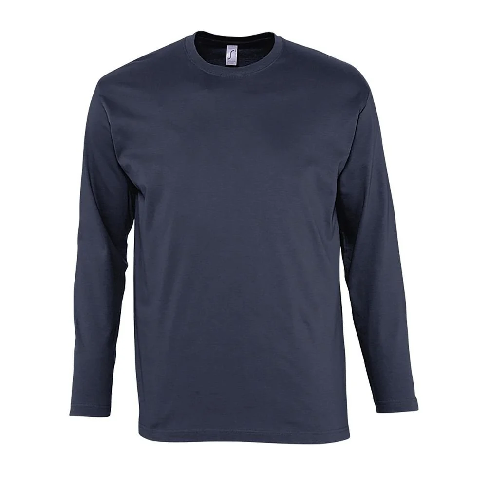 SOL'S 11420 Monarch T-shirt Lange Mouwen Heren – Marineblauw