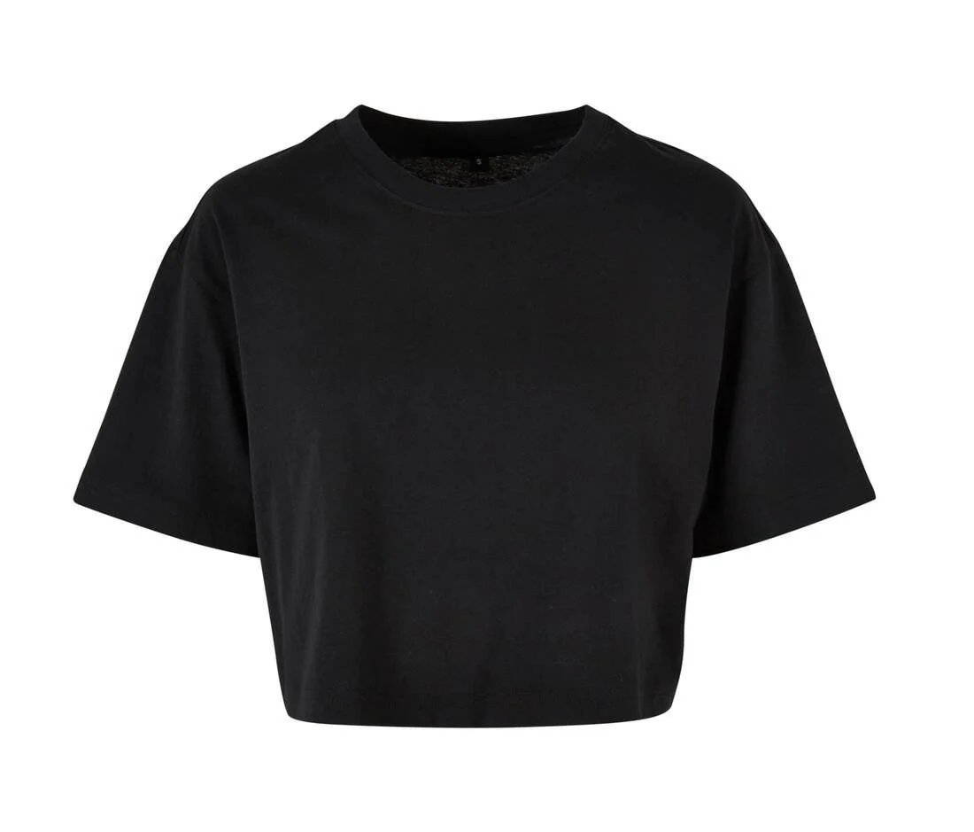 Build Your Brand BY264 Kort Oversized T-shirt Dames – Black