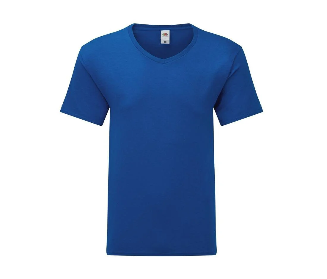 Fruit of the Loom SC154 V-hals T-shirt Heren – Royal Blue