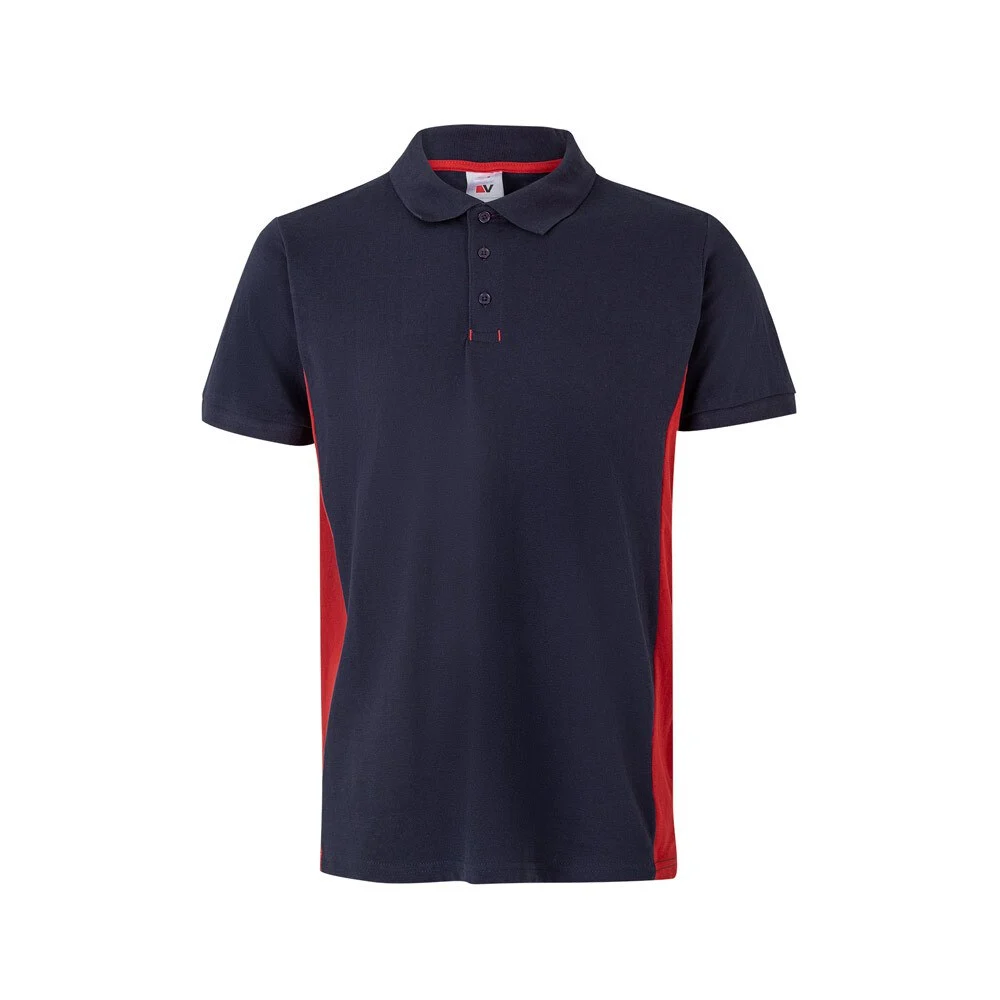 Velilla 36039 Tweekleurig Polo – Marineblauw/Rood