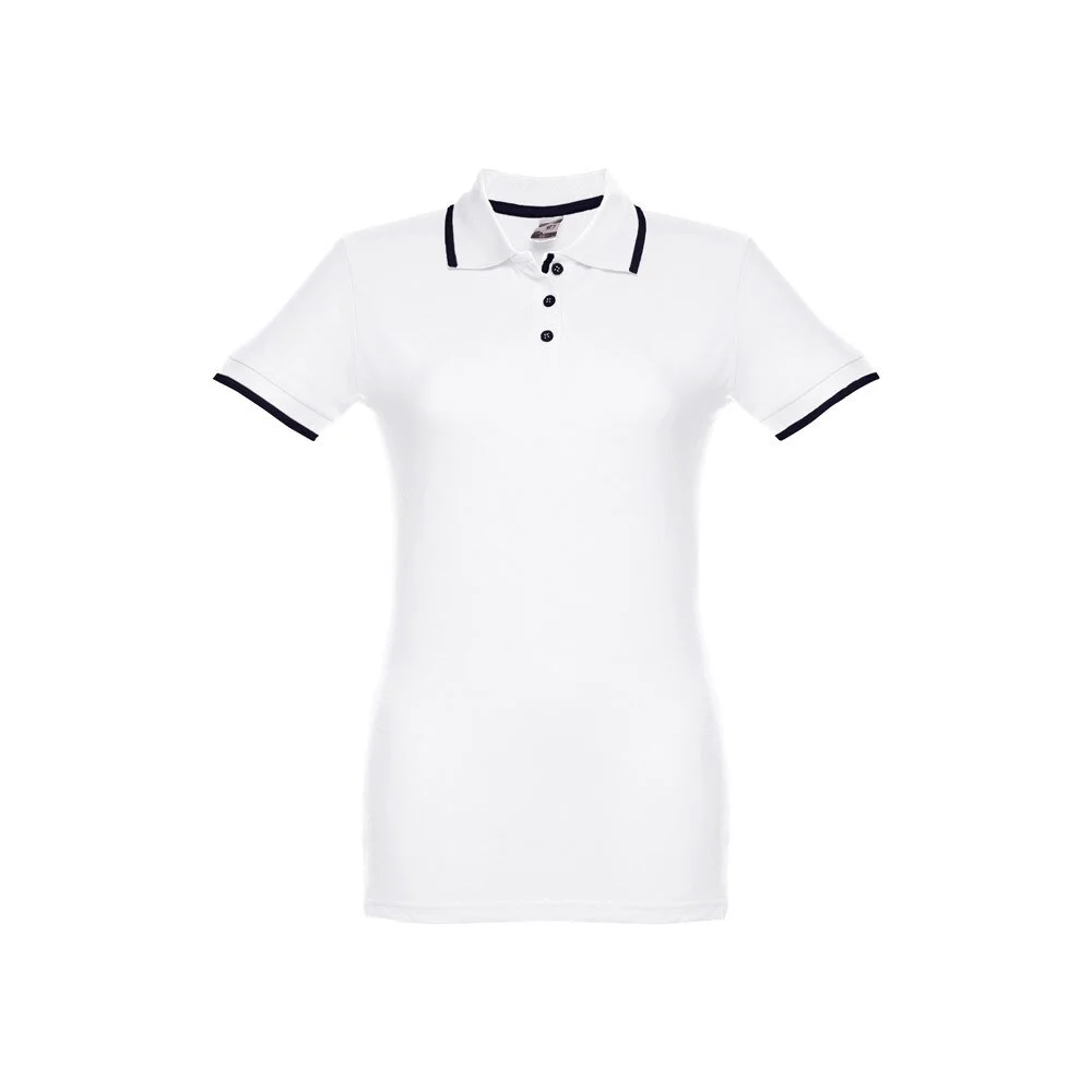 Egotier 30138 Tweekleurig Polo Dames – Wit