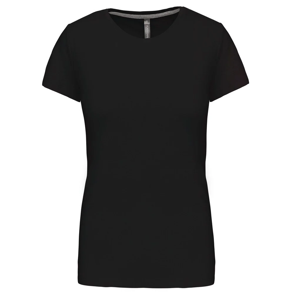 Kariban K380 T-shirt Dames – Zwart/Zwart