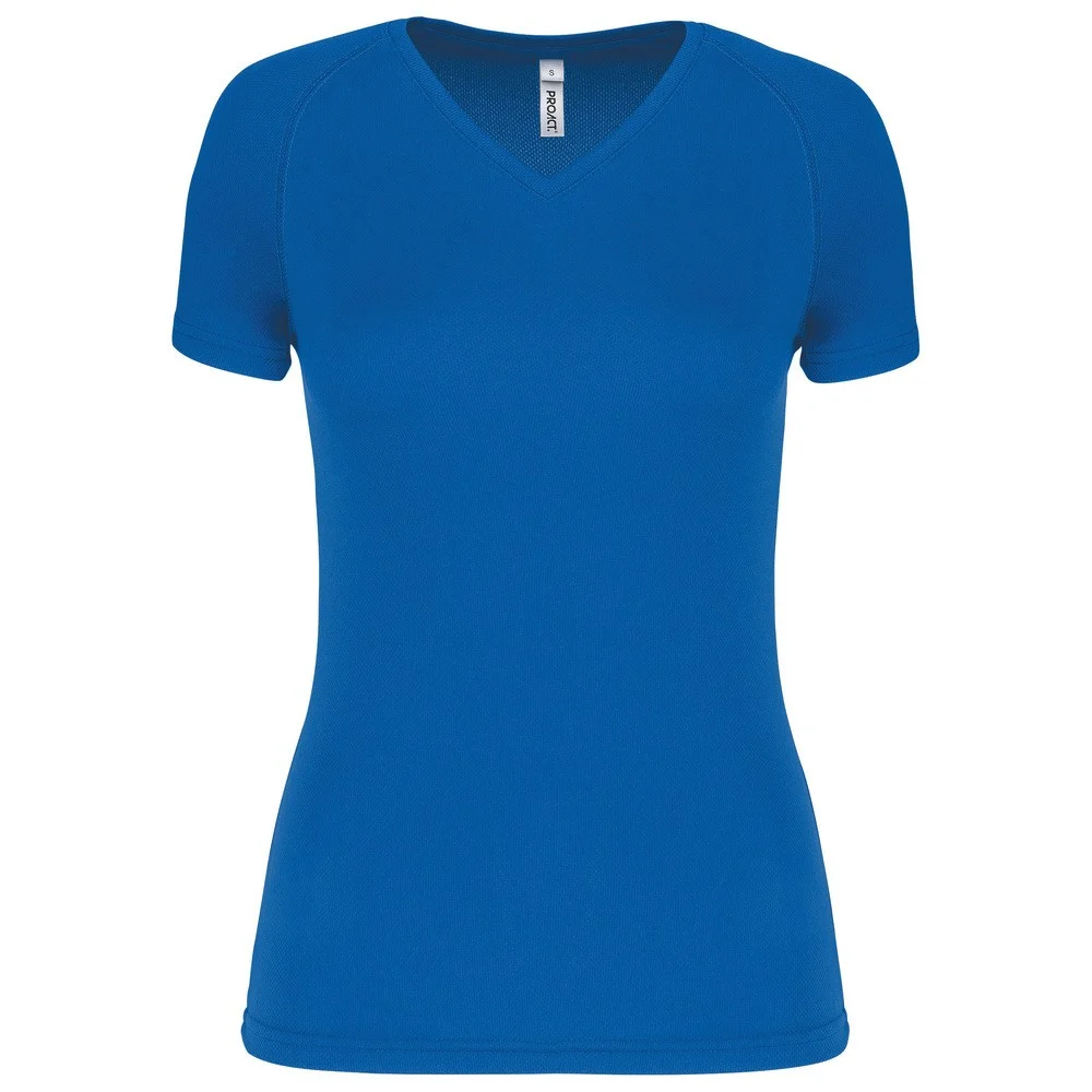 Proact PA477 Sport T-shirt V-hals Dames – Aqua Blauw