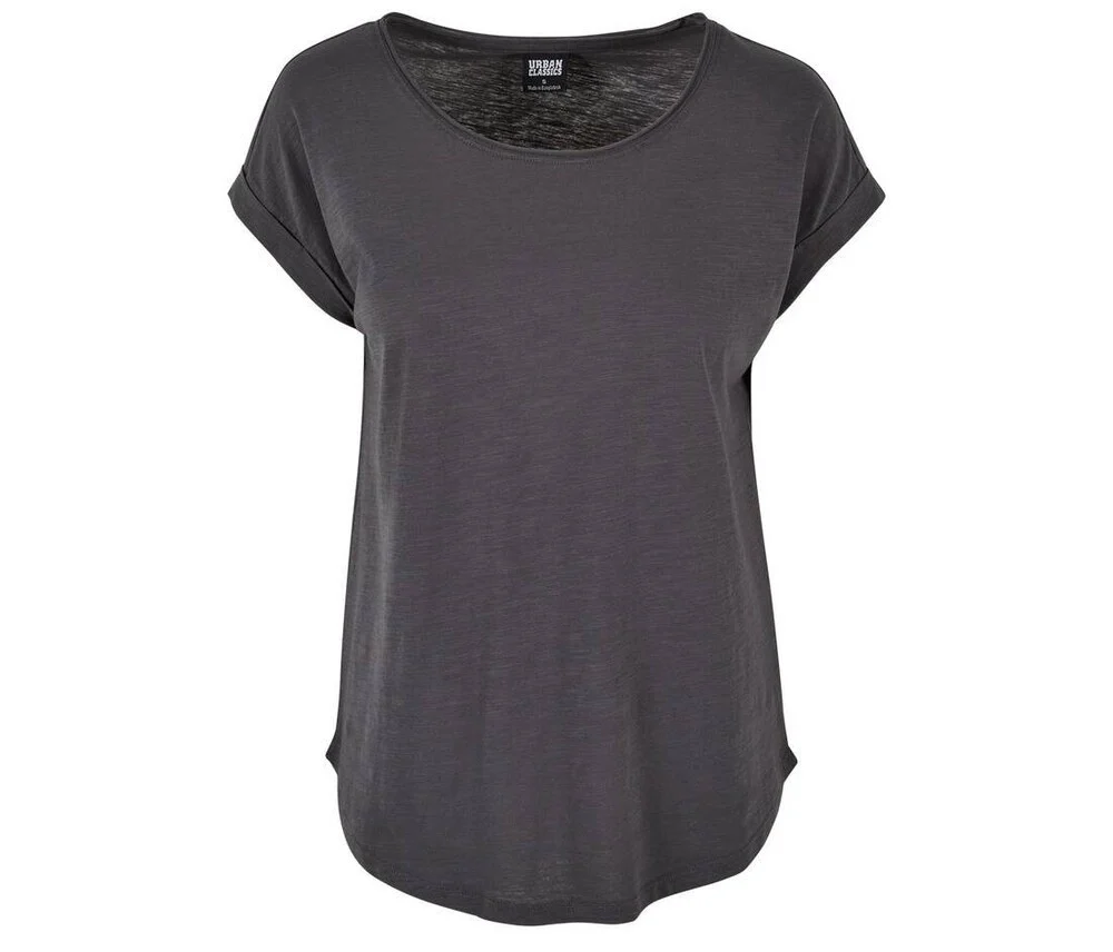 Build Your Brand BY036 T-shirt met Lange Rug Dames – Dark Shadow