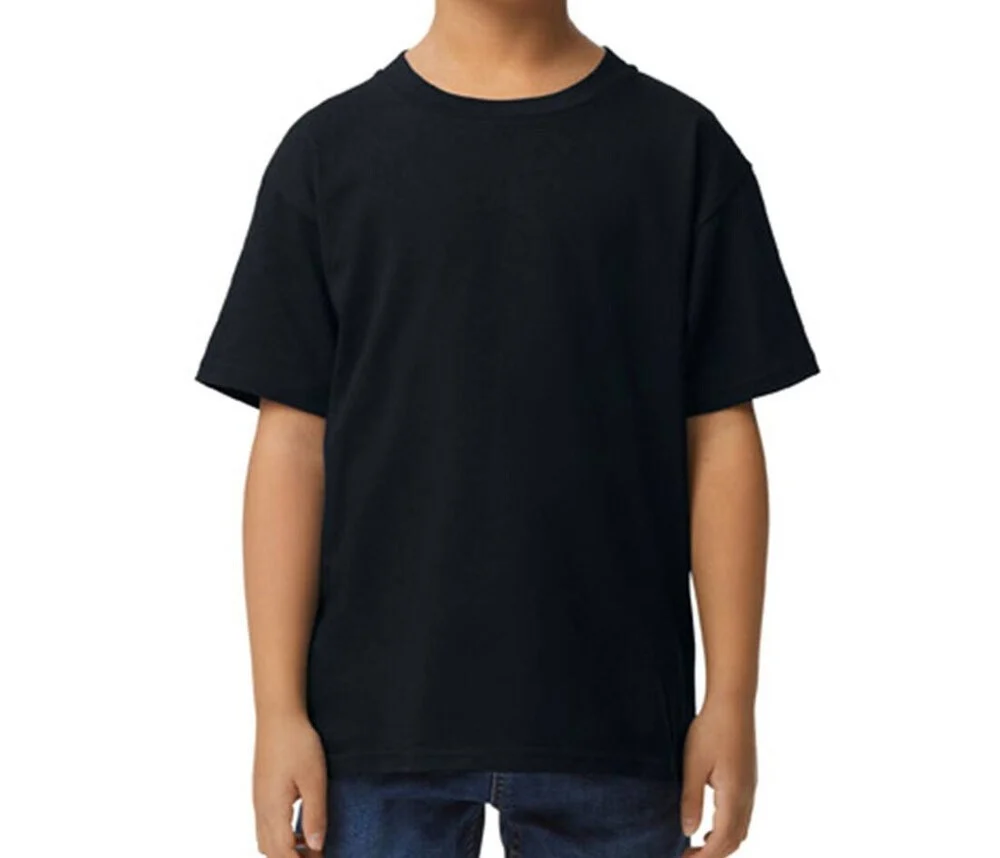 Gildan GN650B Kinder T-shirt 180 – Pitch Black
