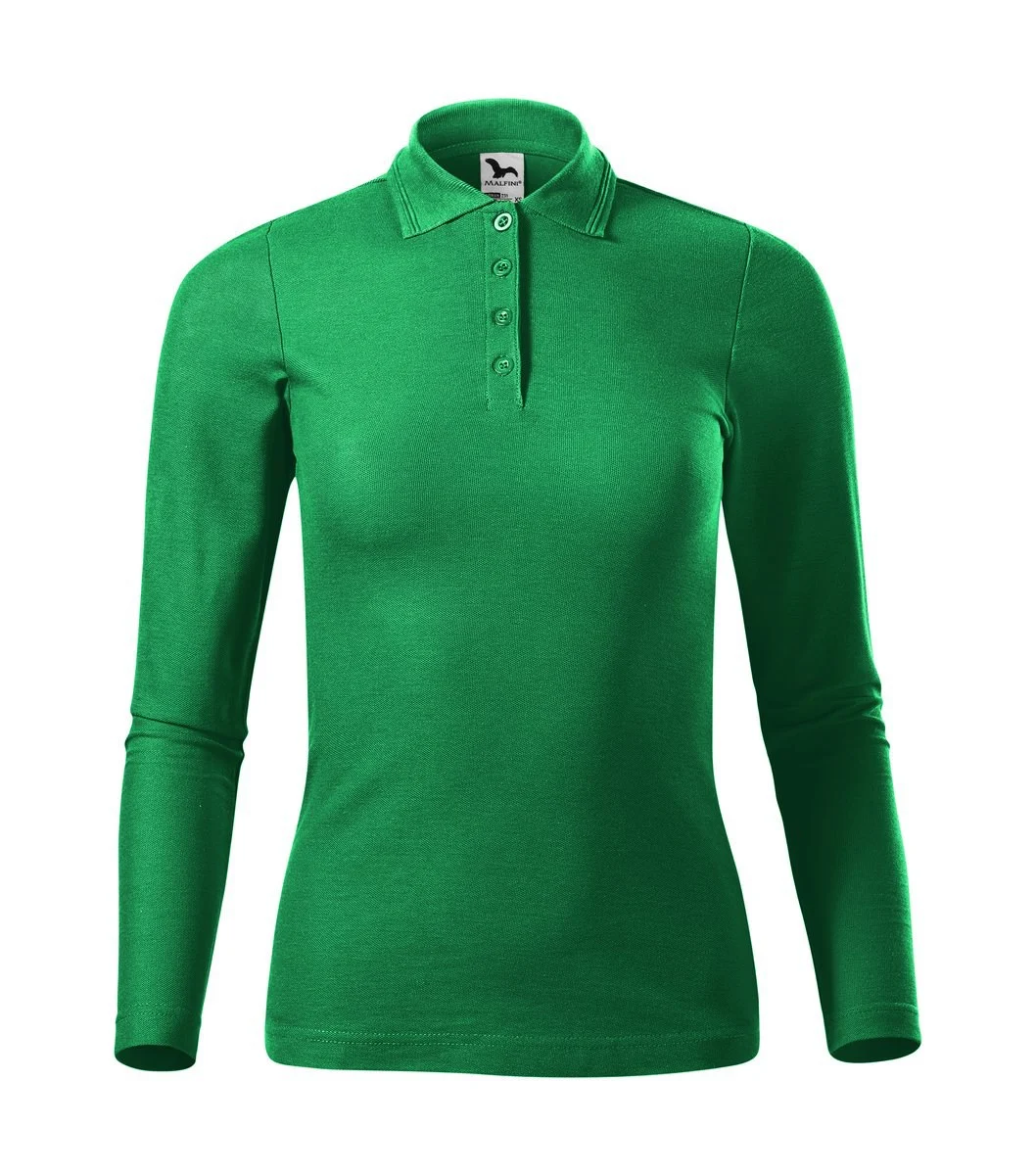 Malfini 231 Polo Lange Mouwen – Weidegroen