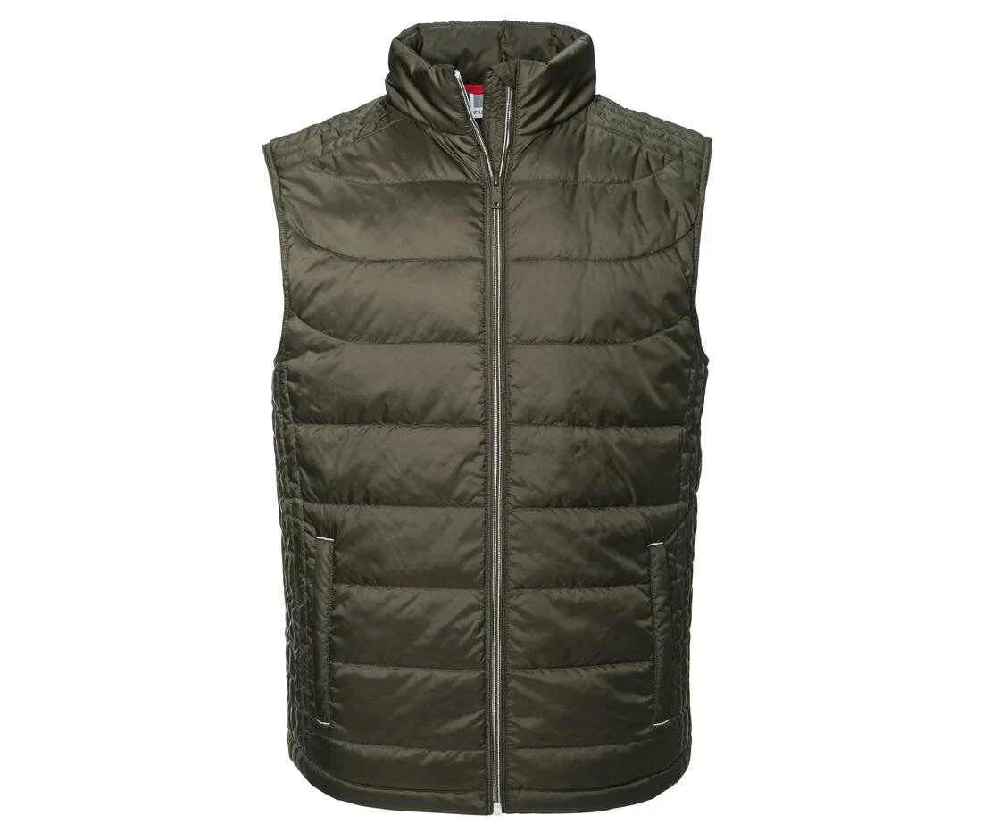 Russell RU441M Nano Gewatteerde Bodywarmer Heren – Dark Olive