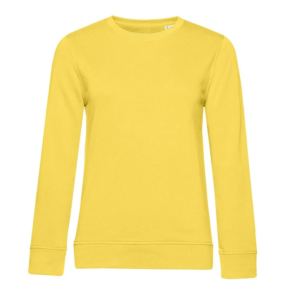 B&C BCW32B Biologische Sweater Dames – Yellow Fizz