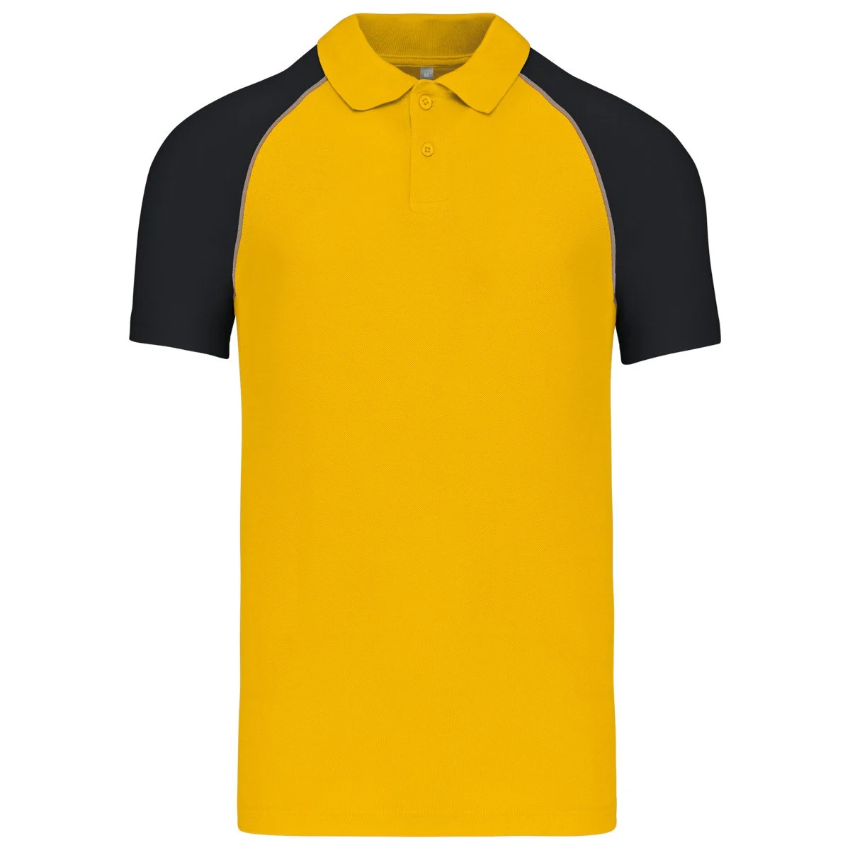 Kariban K226 Tweekleurig Polo – Geel/Zwart
