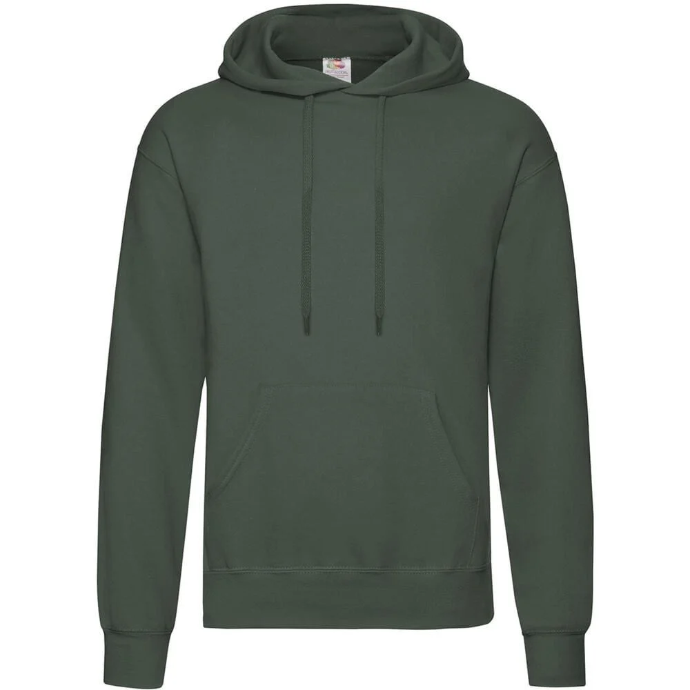 Fruit of the Loom SC270 Hoodie Sweatshirt Bottle Green
