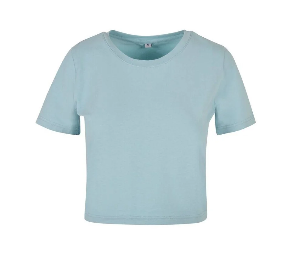 Build Your Brand BY042 Cropped T-shirt Dames – Ocean Blue
