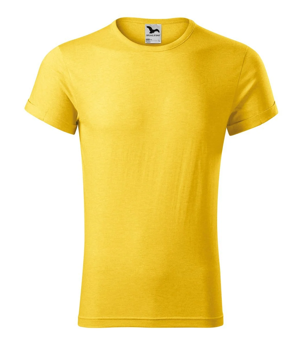 Malfini 163 Fusion T-shirt Heren – melange jaune