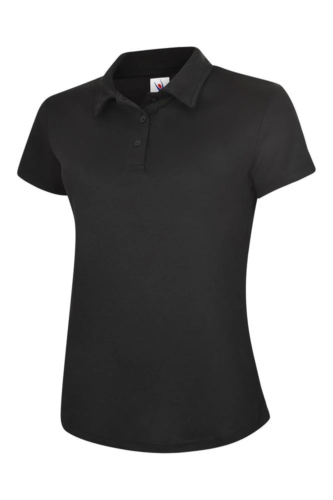 Radsow by Uneek UC128 Sportpolo Dames – Zwart