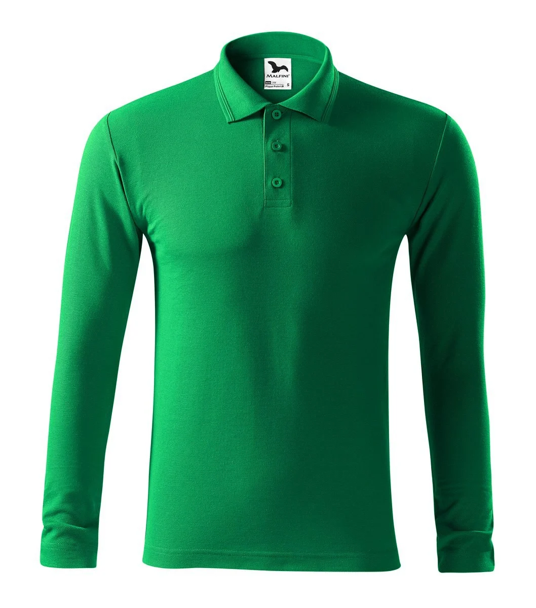 Malfini 221 Polo Lange Mouwen – Weidegroen