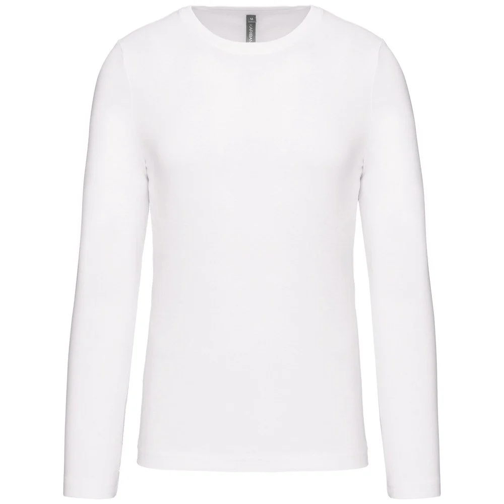 Kariban K359 T-shirt Lange Mouwen Heren – Wit