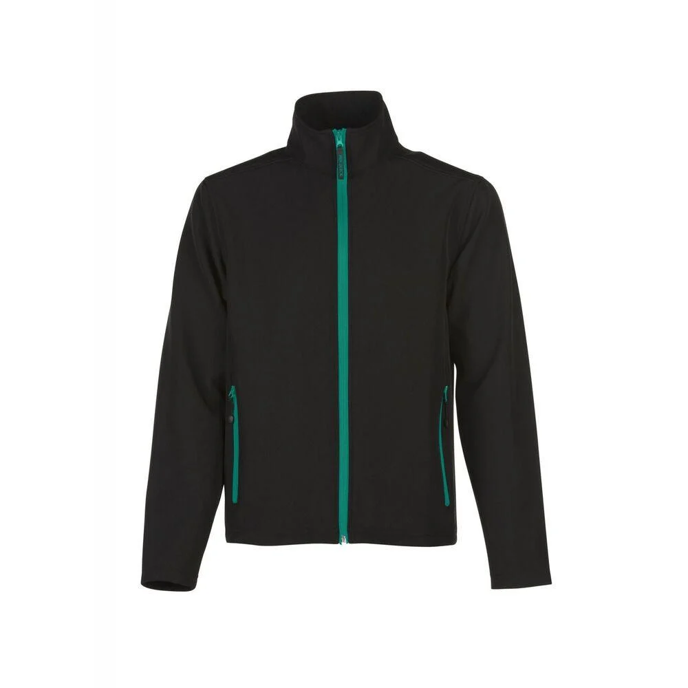 Pen Duick PK776 Magellan Softshell Jas Heren – Black/Kelly Green