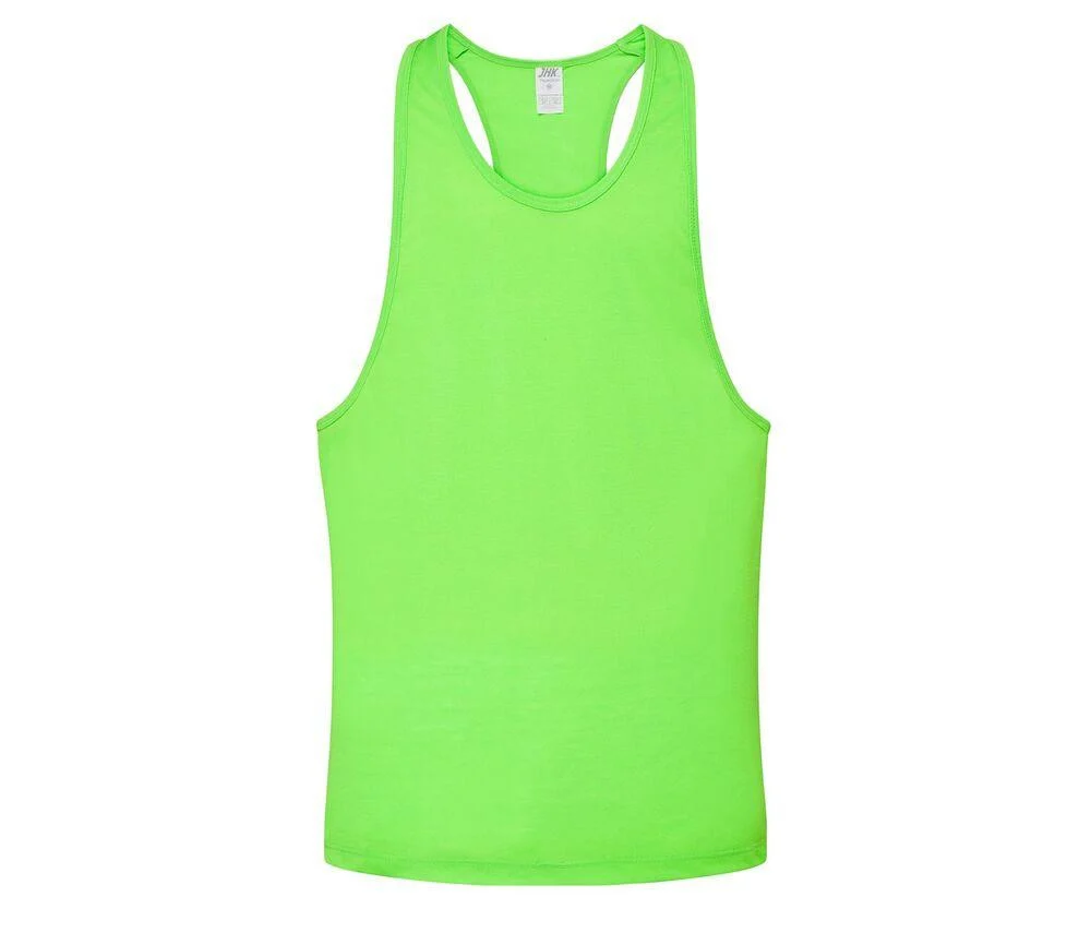 JHK JK420 Unisex Strand Tanktop – Lime Fluor