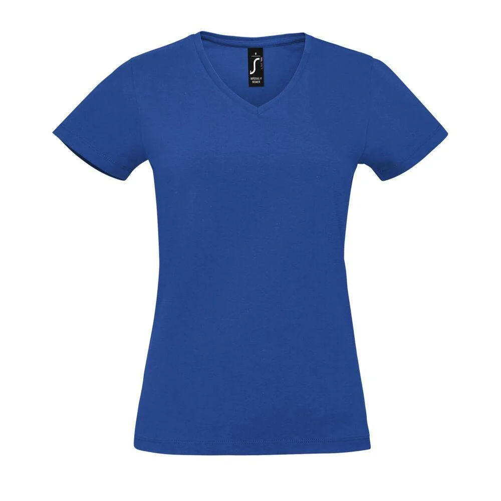 SOL'S 02941 Imperial T-shirt V-hals Dames – Koningsblauw
