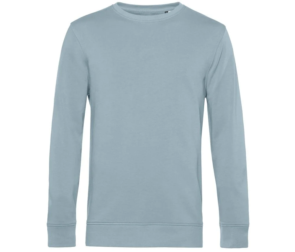 B&C BCU31B Biologische Sweater – Blue Fog
