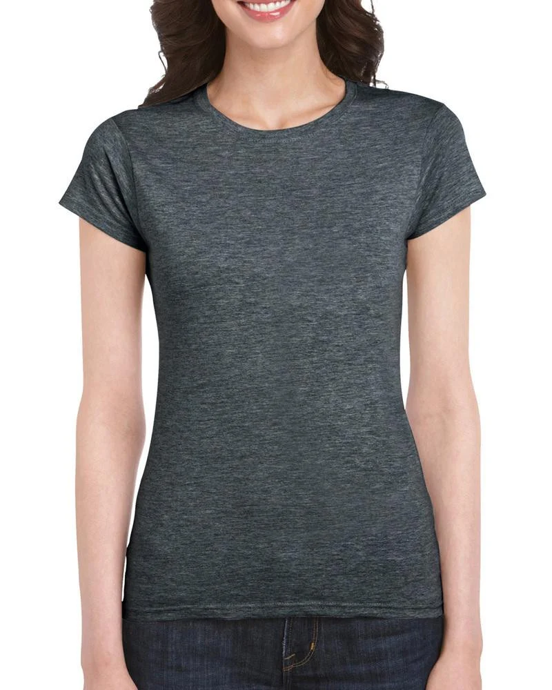Gildan GN641 Softstyle T-shirt Dames – Dark Heather