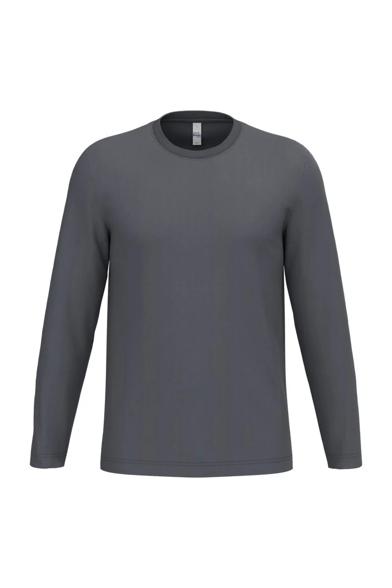 iDeal Basic Brand IB313 T-shirt Lange Mouwen – Ideal Dark Grey