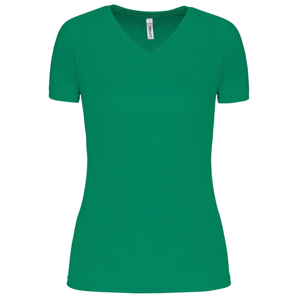 Proact PA477 Sport T-shirt V-hals Dames – Kelly groen