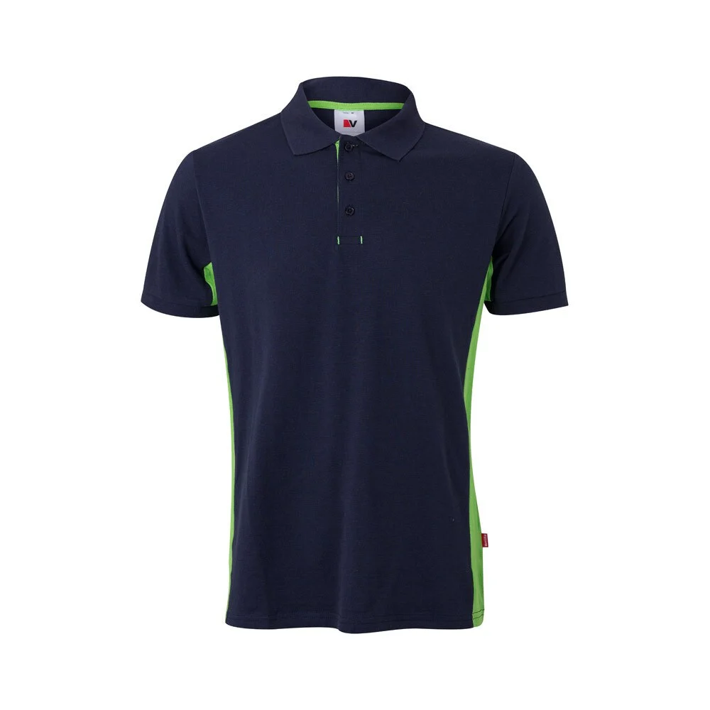 Velilla 36039 Tweekleurig Polo – Marineblauw/Groen