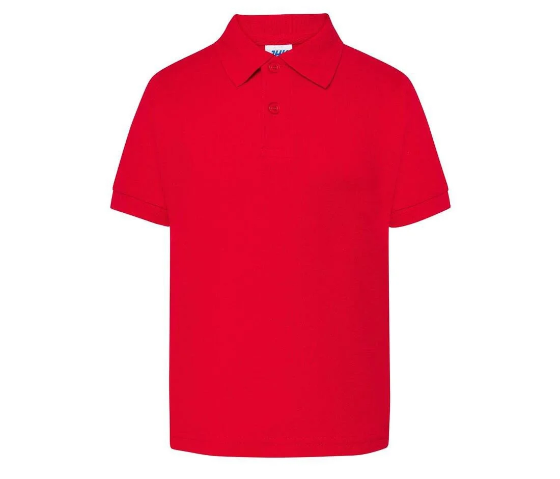 JHK JK210K Piqué Kinderpolo – Red