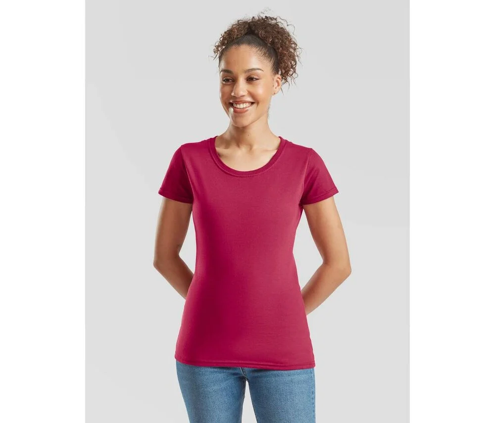 Fruit of the Loom SC200L T-shirt Dames – Cranberry