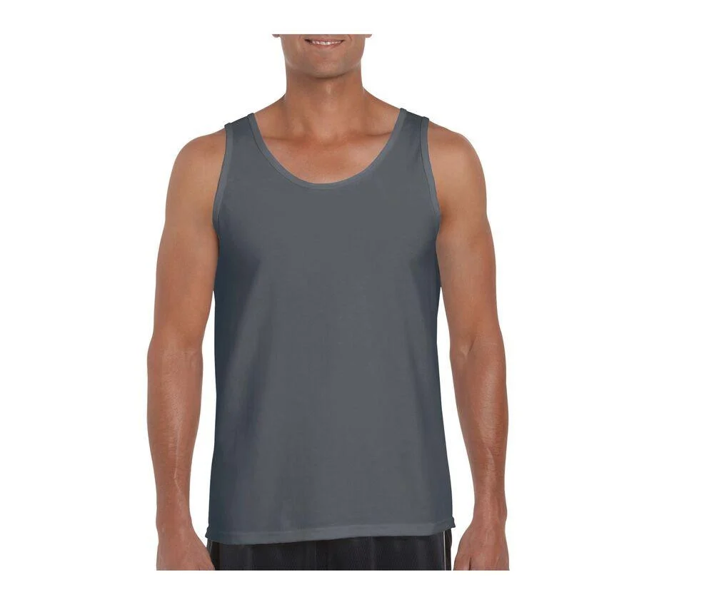 Gildan GN643 Softstyle Tanktop Heren – Charcoal