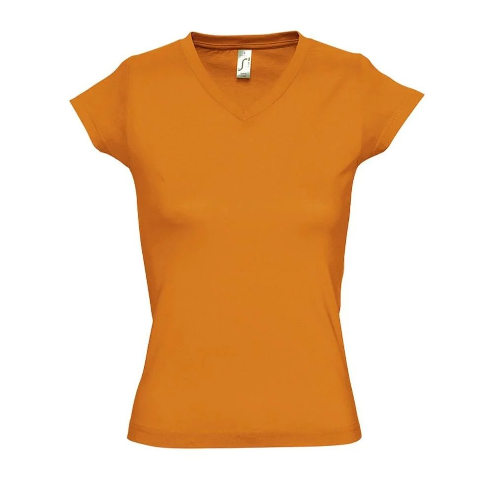 SOL'S 11388 Moon T-shirt V-hals Dames – Oranje