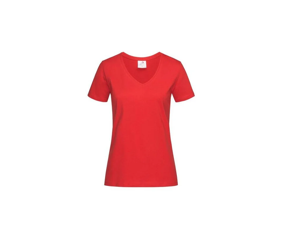 Stedman ST2700 T-shirt V-hals – Scharlaken rood